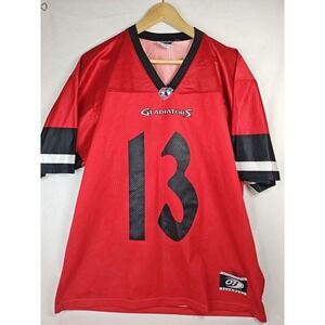 AFL Arena Football League Las Vegas Gladiators Red Jersey Large OT Sports